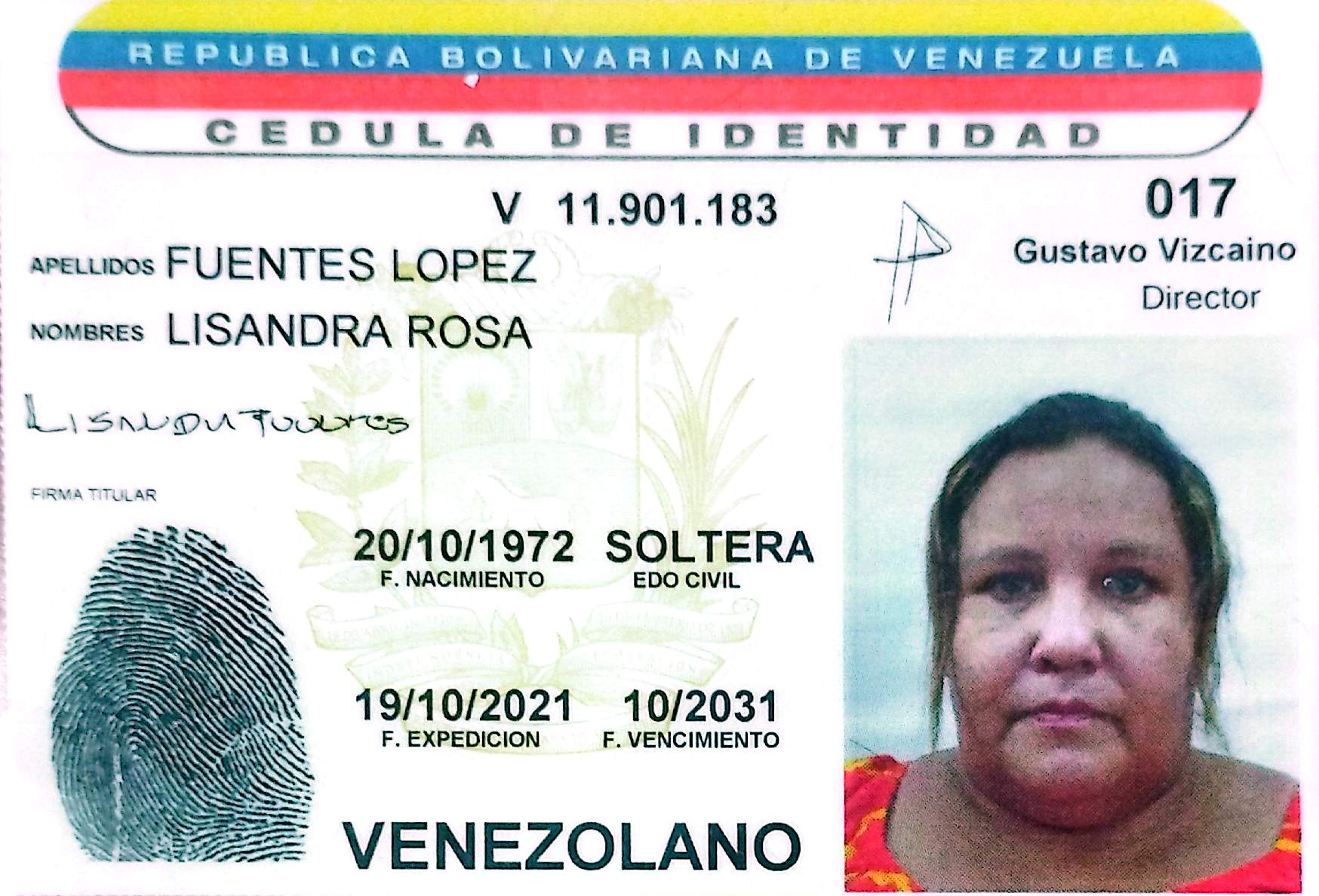 Anexe copia de la cédula