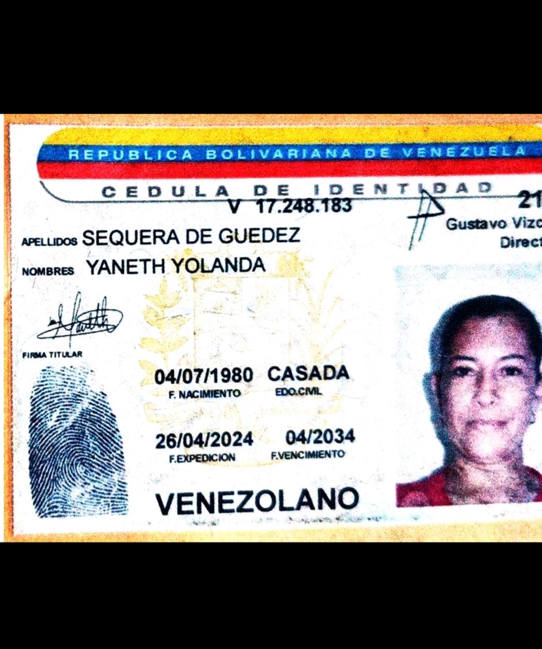 Anexe copia de la cédula