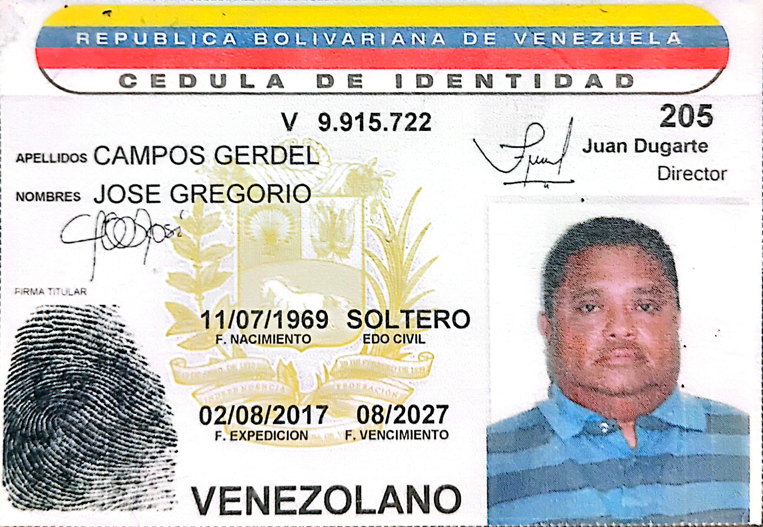 Anexe copia de la cédula