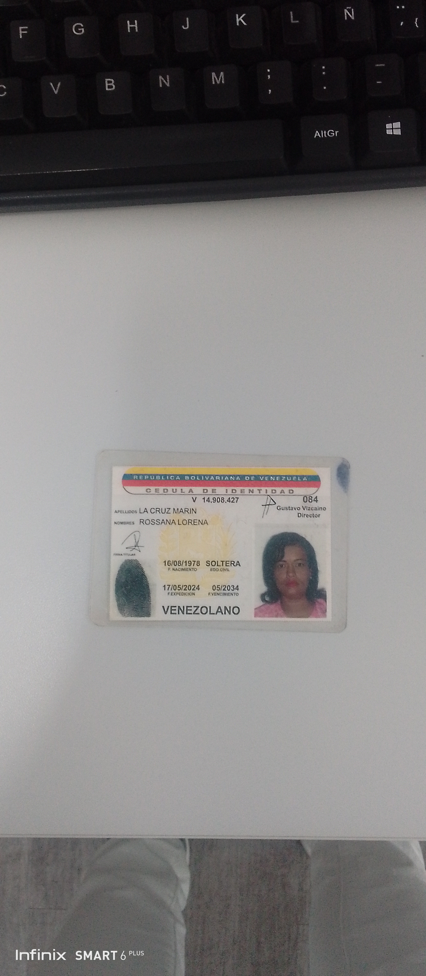 Anexe copia de la cédula